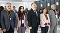 Sezai Temelli; Van Büyükşehir Belediye Başkanı Bedia Özgökçe Ertan (soldan ikinci), Diyarbakır Büyükşehir Belediye Başkanı Adnan Selçuk Mızraklı (sağda), Kars Belediye Başkanı Ayhan Bilgen (solda) ve HDP Diyarbakır il yöneticisi Hülya Alökmen Uyanık ile birlikte seçim sonrası Diyarbakır’da gerçekleştirilen toplantıda, 7 Nisan 2019.