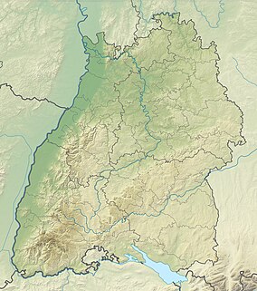 Map showing the location of Hinterzarten Moor