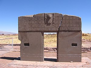 Gateway of the Sun, Tiahuanaco, Bolivia, c.375-500 AD[66]