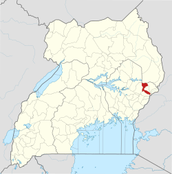 District location in Uganda