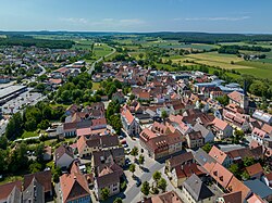 Aerial view of Burgebrach