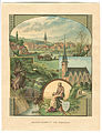 Das Stephansstift vor Hannover; Lithographie von Carl Grote um 1902