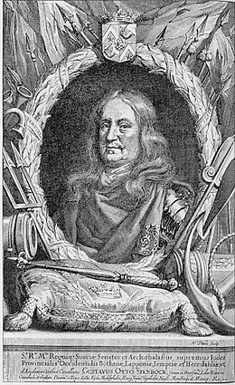 Gustaf Otto Stenbock; engraving by Nicolas Pitau