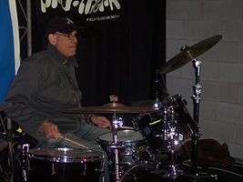 Liberty DeVitto plays at a Camp Jam session in midtown Atlanta, February 2007