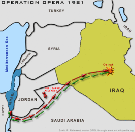 De Israëlische aanval «Operatie Opera» tegen Irak.