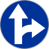 C-6 "drive straight ahead or turn right"