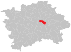 Location of Malešice in Prague