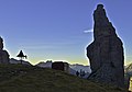 Il Campanile di Val Montanaia, di fronte al bivacco