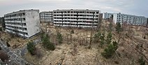 Abandoned buildings in Pstrąże.