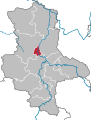 An tSacsain-Anhalt leis an bpríomhchathair Magdeburg i lár an stáit.