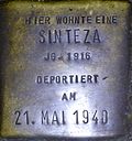Stolperstein für eine Sinteza (Nr. 81) (Kurze Straße 2a)