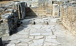 Lightwell off Minoan Hall in House A at Tylissos