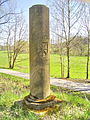 Sandsteinsäule zur Markierung der Stadtgrenze von Bayreuth