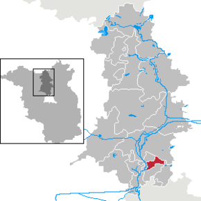 Poziția Birkenwerder pe harta districtului Oberhavel