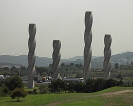 De vier zuilen van de Universitat Autònoma de Barcelona