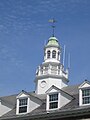 The cupola can be seen from I-95 and has antennae behind it.