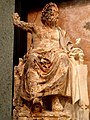 Ένθρονος Δίας (περίπου 100 π.Χ.) εμπνευσμένο από το Άγαλμα του Ολυμπίου Διός στην Ολυμπία.