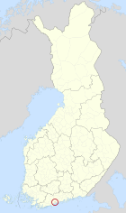 Lage von Kauniainen in Finnland