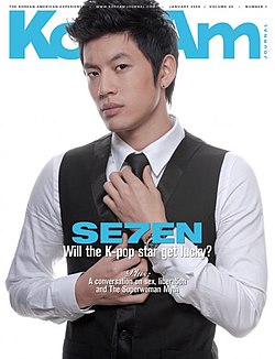 Se7en a KoreaAm magazin címlapján 2009-ben