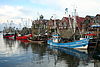 Krabbenkutter im Hafen von Neuharlingersiel