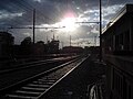 Tramonto visto dalla ferrovia