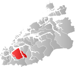 Lage der Kommune in der Provinz Møre og Romsdal