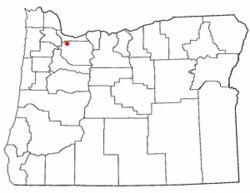 Vị trí trong Oregon