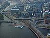 Aerial view showing Stockholm Central Station and surrounding buildings in 2014