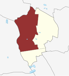 Lage des Herstedvester Sogn in der Albertslund Kommune