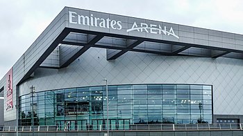 Die Emirates Arena während der European Championships 2018