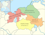 First partition of Mecklenburg (English names)