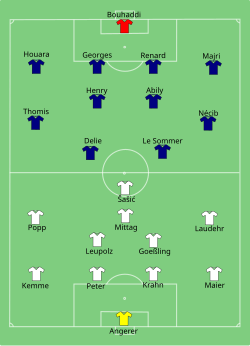 Aufstellung Deutschland gegen Frankreich