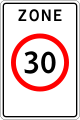 Speed limit zone