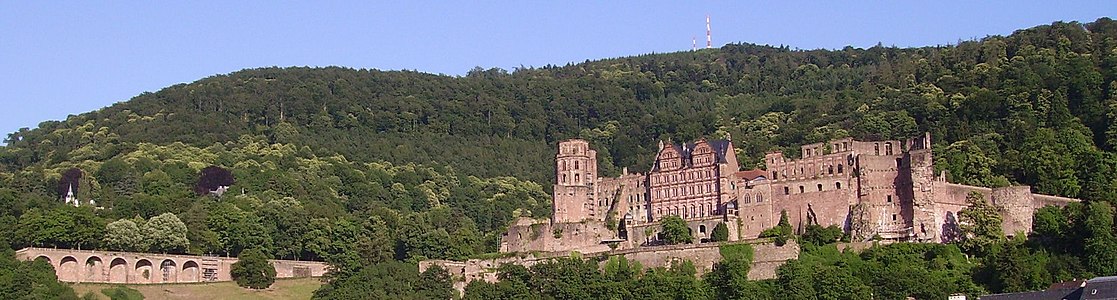 Gezicht op Schloss Heidelberg