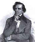 Giacomo Meyerbeer, Lithograph by Josef Kriehuber, 1847