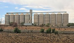 Getreidesilos in Modder River