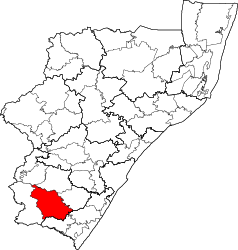 Municipalità locale di Umzimkhulu – Mappa