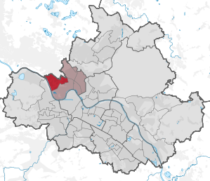 Lage des statistischen Stadtteils Kaditz in Dresden