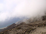 Wolkenkondensation am Famara-Massiv