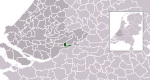 Location of Hardinxveld-Giessendam