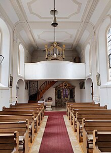 Blick zur Orgel