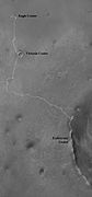 Annotated Opportunity traverse map as of June 11, 2014 (Sol 3689)