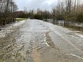 Überlaufender Überfall beim Weihnachts-hochwasser 2023