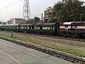 12215 Delhi Sarai Rohilla–Bandra Terminus Garib Rath Express at platform 1 of Delhi Sarai Rohilla railway station