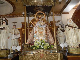 Official replica of Nuestra Señora de la Merced with Mercedarian Blesseds and Saints