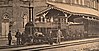 The oldest known photograph of railways in Finland shows A1 class locomotive "Pohja" at Hämeenlinna railway station in 1865