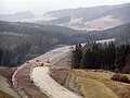 Bauarbeiten an der A73 bei Wiedersbach, Februar 2008