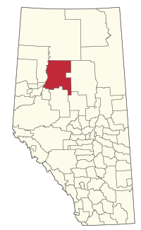 Location within Alberta