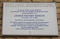 Berlin-Mitte, Berliner Gedenktafel für James Henry Simon