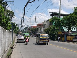 De Talamban Road ter hoogte van de University of San Carlos